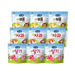 아이얌 동결건조 순과일칩 세트 (순딸기3개+순배3개+순사과3개)
