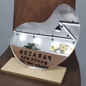 [골드스마일]화장대거울 노프레임 무드 물결거울