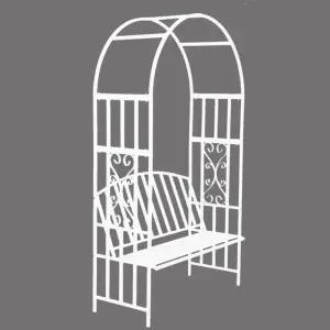 의자 빈티지 장식 아치형벤치 철제 아치 야외용 넝쿨지지대