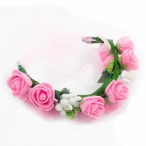 [라일리쥬얼리] Rly 웨딩 팔찌 조화화관 셀프웨딩소품 꽃화관