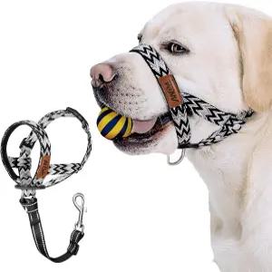 반려견 헤드칼라를 위한 부드러운 리더 초경량 노풀 개 조절 가능한 통기성 주둥이 목줄로 당김 및 폐색