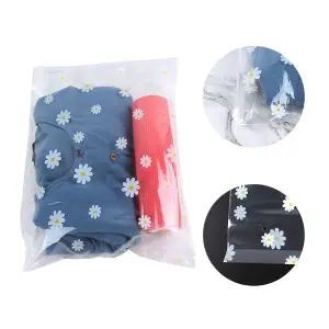 26x34 투명 지퍼백 플라워