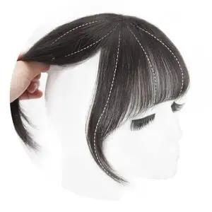 여성 앞머리가발 인조 부분가발 자연스러운 인조모