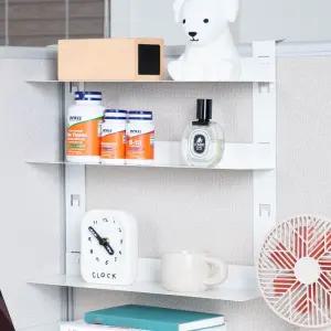 사무용품정리 파티션 3단선반 철제 책상칸막이 걸이 책상정리