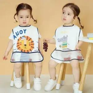 신생아방수턱받이 반투명포켓 민소매아동방수턱받이랜덤2개(M-XL)204684