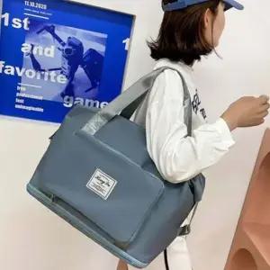 캐리어고정 포켓확장형 TRAVEL 접이식 보스턴백