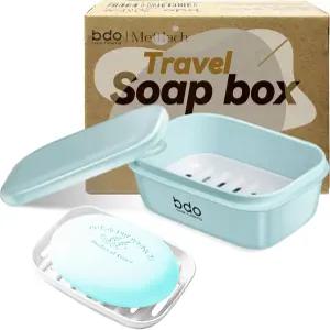 뚜껑이 있는 페이사이녹스 여행용 비누 케이스 배수층이 누수 방지 홀더 필수 용기 캠핑용 휴대용 바 접시