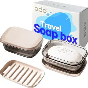 페이사이녹스 여행용 비누 케이스 뚜껑이 있는 누수 방지 용기 휴대용 바 홀더 욕실용 접시 샤워 체육관