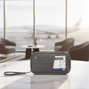 [라일리] Rly RFID방지지갑 차단 여권지갑 그레이