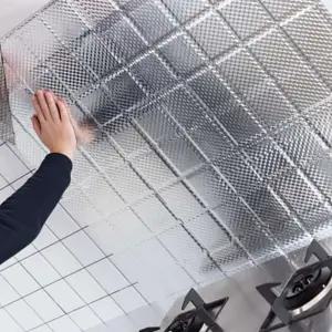 [원삼안전] 벽면 오염방지 싱크대 은박시트지  타일 욕실 방염 주방 (본품)