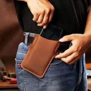 [라일리] Rly OC1138 스마트폰수납 인조가죽 벨트 파우치