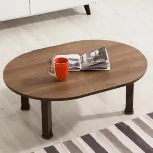 거실좌탁 거실 좌식커피 테이블 원형 티 탁자 접이식 좌탁