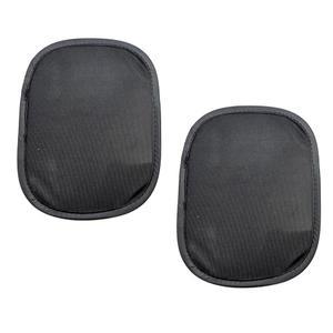 도가리 자동차 미니어처 정전기 접착 창문 그늘막, 2개의 PCS 자외선 차단, 안티 글레어 나일론 원사 미니 선 사계절용 윈드실드 액세서리, 대부분의 자동차용 그늘막(블랙)