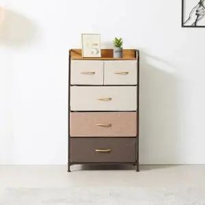 미래퍼니처 제리오 4단 패브릭 수납장