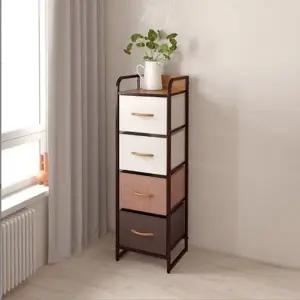 미래퍼니처 제리오 틈새 4단 패브릭 수납장