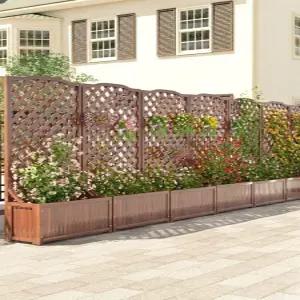 격자 울타리 가림막 마당 랙 베란다 옥상 담장 펜스 파티션 목재 나무 발코니 테라스