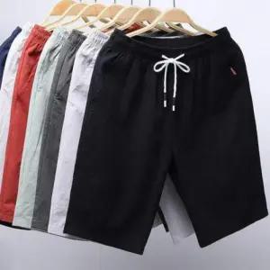 [라일리의류] Rly 코튼 마 여름 남자 남성 밴딩 면바지 빅사이즈