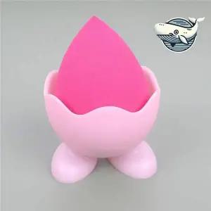 아기 핑크 실리콘 퍼프받침대 메이크업 도구