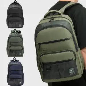 캐주얼 데일리 앞포켓 지퍼 밀리터리 백팩 남성 가방