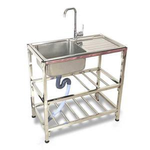 보조 싱크대 스텐 간이개수싱 침대 하부상 베란다 세탁 일체형 애견샵 상판 세면대 이중