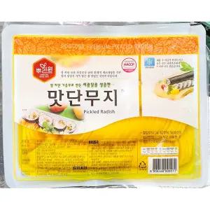 단무지 온달 2.8k식자재 식료품 가공식품 중국요리 자장면 짬봉 반찬 우동 김밥 분식집 업소용 노란