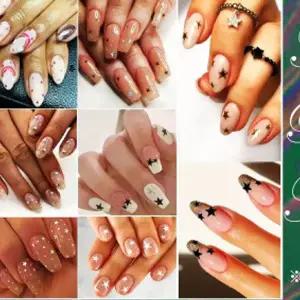 Oil 홀로그램 네일아트 스티커 6종50모양