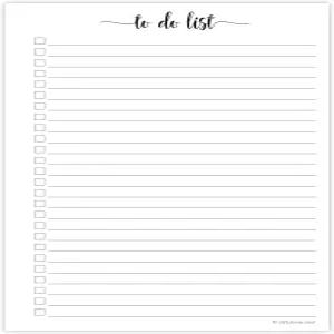 321 할 일 완료 플래너 리필 페이지용 메모장 미국산 50 장 5.5x8.5 계획 체크리스트 노트 왼쪽 구멍 펀치