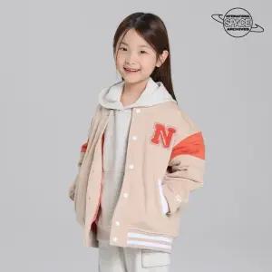 [나사키즈][ISA KIDS] 나사키즈 로고 스타디움 패딩자켓-베이지