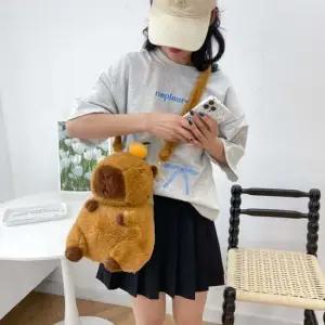 카피바라 인형 가방 백 크로스백 귤카피바라 귀여운 백팩 배낭 캐피바라 굿즈 놀이동산 놀이공원 템