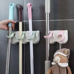 [SBD] 홀더 걸이 정전기포 걸레 4구 청소기 보관대 밀대