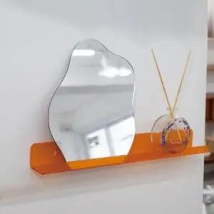 [SBD] 선반 진열장 강화유리 5T 벽면 투명옐로우 인테리어 1200x150mm