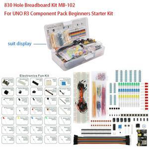 초보자 UNO R3 요소 팩 스타터 키트용 830 홀 브레드보드 MB-102