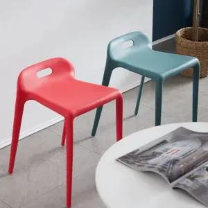 플라스틱 보조 의자 플라스틱의자 사각 스톨 미용 스툴 현관 화장대스툴 라탄 수납 북유럽