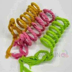 앵무새놀이터 로프 횟대 1.5m 고리 키우기 놀잇감 새장난감훈련시키기 필수품 고이 꾸미기 랑놀아주기 난감