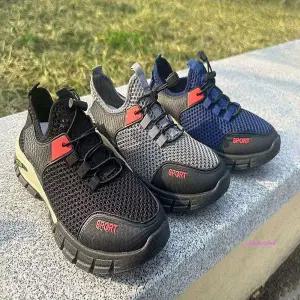 남자 런닝화 메쉬소재 경량운동화 여름 슬립온 조절끈hij565