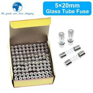 10/100PCS 5x20mm 고속 블로우 유리관 퓨즈 0.1A 1A 2A 3A 4A 5A 6A 8A 250V