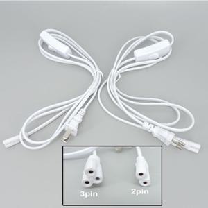 23 핀 구멍 AC 스위치 케이블 T5 T8 LED 튜브 전원 공급 장치 충전 확장 와이어 ON/OFF 커넥터 조명 액세서