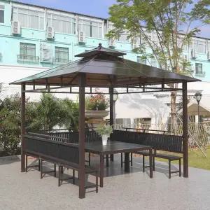 방갈로 야외 펜션 바베큐장 인테리어 옥상 만들기 파고라