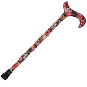 (영세)클래식케인 더비그립조절식지팡이 꽃의정물지 보행지 용품 보조기 보조지 산책지 어르신 어른신선물