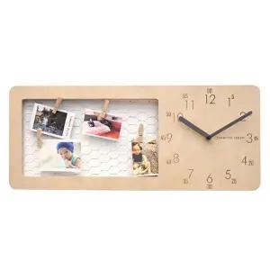 [하프클럽/셀러허브]아름데코 라냐 원목 철망시계