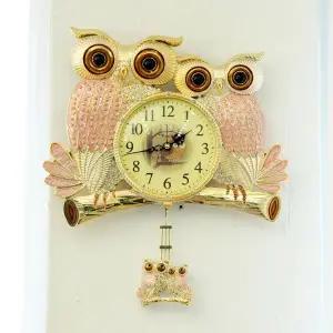 [하프클럽/셀러허브]데일리데코 듀엣 부엉이 추 시계