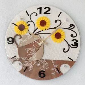 [하프클럽/셀러허브]데일리데코 베일리 인조가죽 벽시계