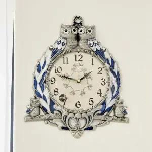 [하프클럽/셀러허브]데일리데코 포나 쌍둥이 부엉이 단면 벽시계