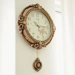 [하프클럽/셀러허브]데일리데코 베카린 엔틱 우레탄 추 벽시계