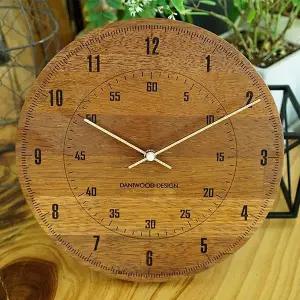 [하프클럽/셀러허브]아름데코 포드리 멀바우 원목 교육용 벽시계