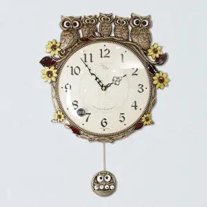 [하프클럽/셀러허브]데일리데코 타티스 부엉이 엔틱 추 벽시계