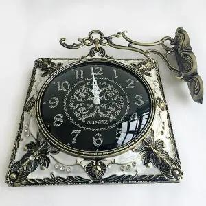 [하프클럽/셀러허브]데일리데코 스페셜 양면 벽시계-아이보리