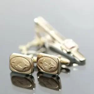 고품격 커프스버튼+넥타이핀 세트 선물용 정장용 넥타이핀 타이클립 커프스버튼