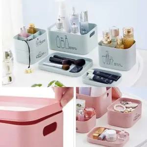 화장대 액세서리 수납함 화장품 트레이 책상 정리함 화장품정리대 화장대정리함