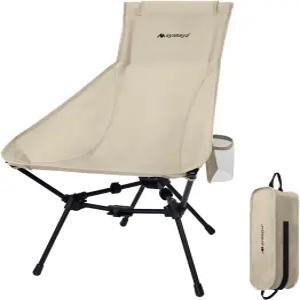아야마야 캠핑 의자 - 모든 알루미늄 와이드 프레임 구조를 업그레이드한 초경량 접이식 하이백